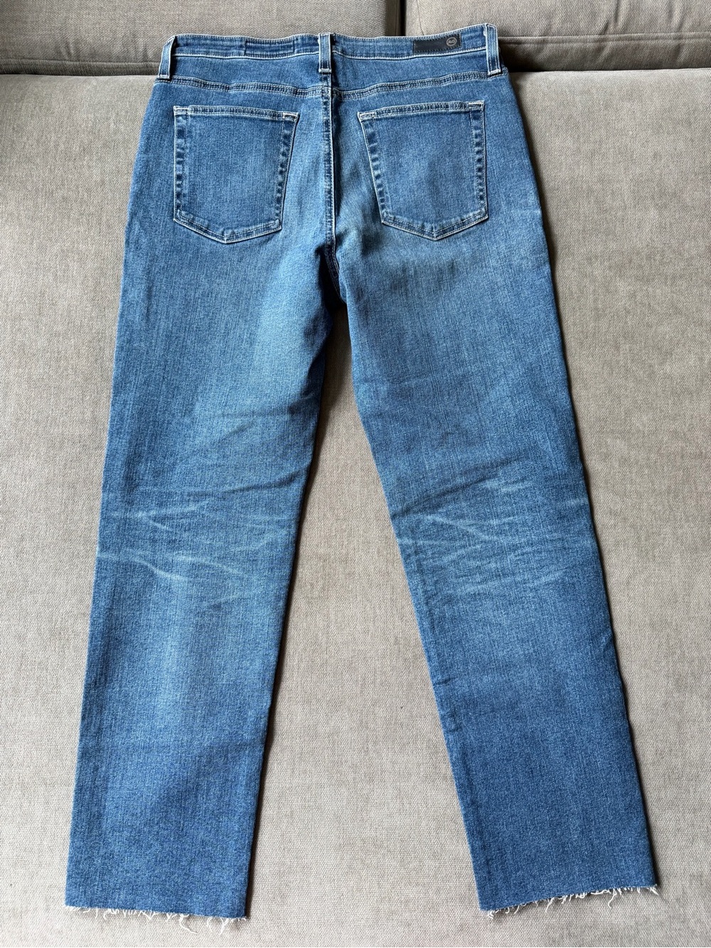 AG Adriano Goldschmied Isabelle High Rise Straight Crop Jeans Blue 32 EMP1753RH - Picture 4 of 4